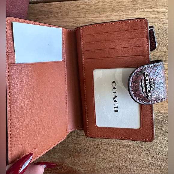 New With Tags Coach Mollie Tote Red Wine with Matching Wallet - Picture 7 of 13